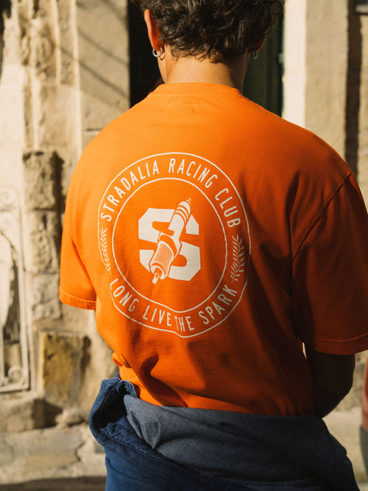 Spark Plug Monogram Orange Tee