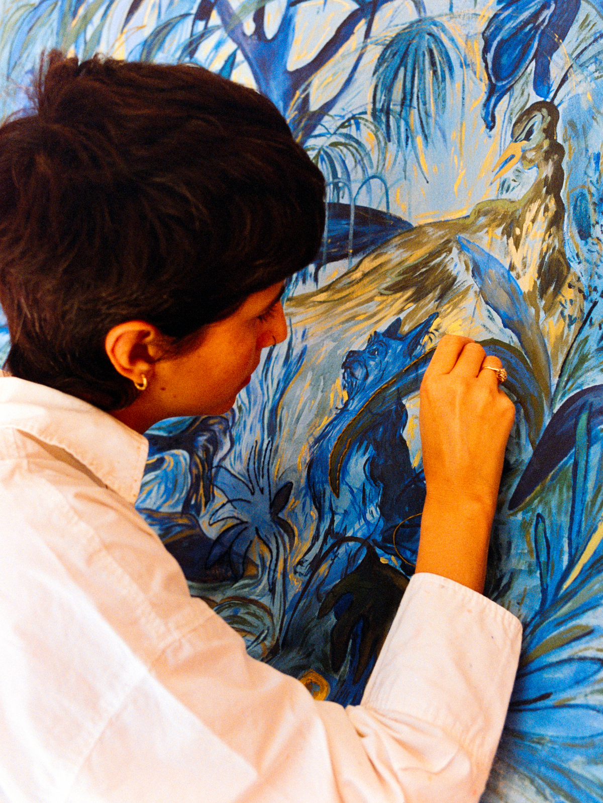 Across The Medium — Between stitches and paint