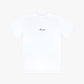 Script Logo White Embroidered Tee