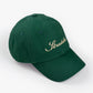 Script Green Hat