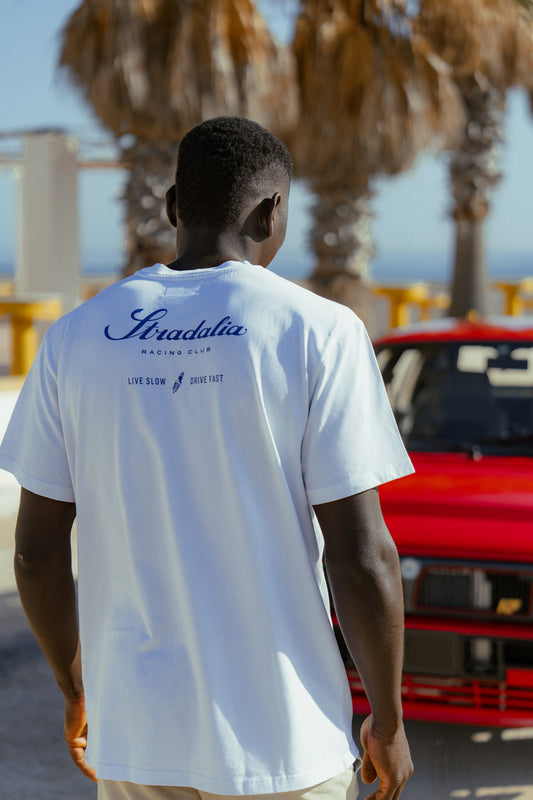 Live Slow. Drive Fast. Script Tee