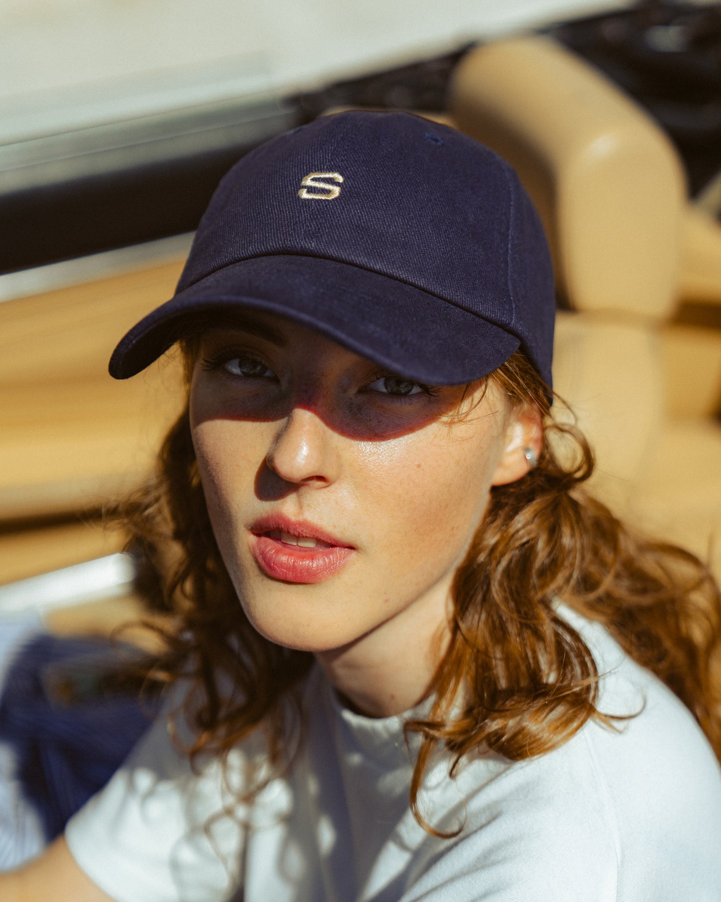 Monogram Navy Hat