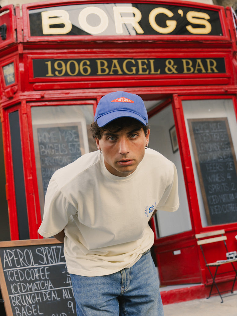 Woven Diamond Cobalt Hat