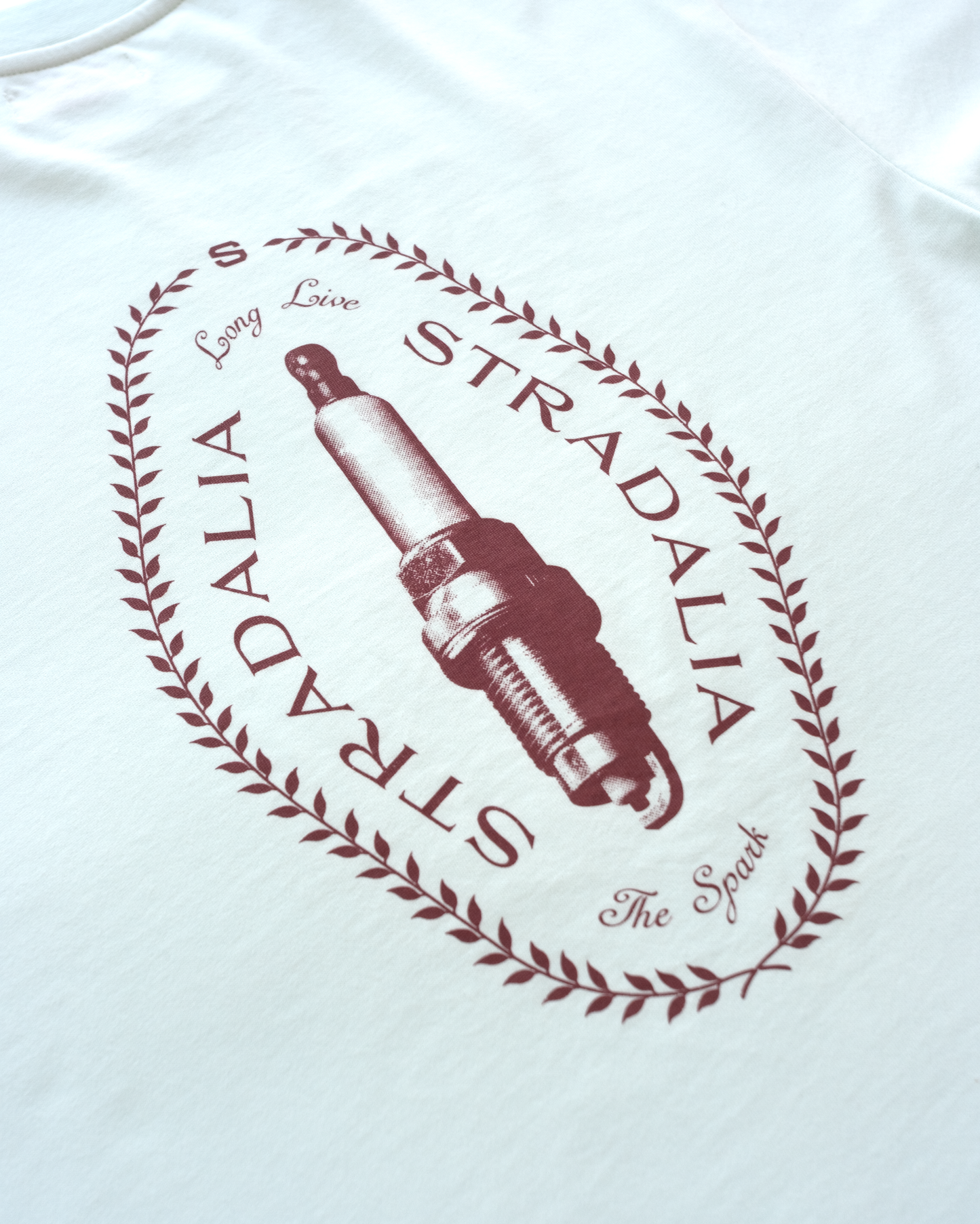 Halftone Spark Plug Aqua Tee