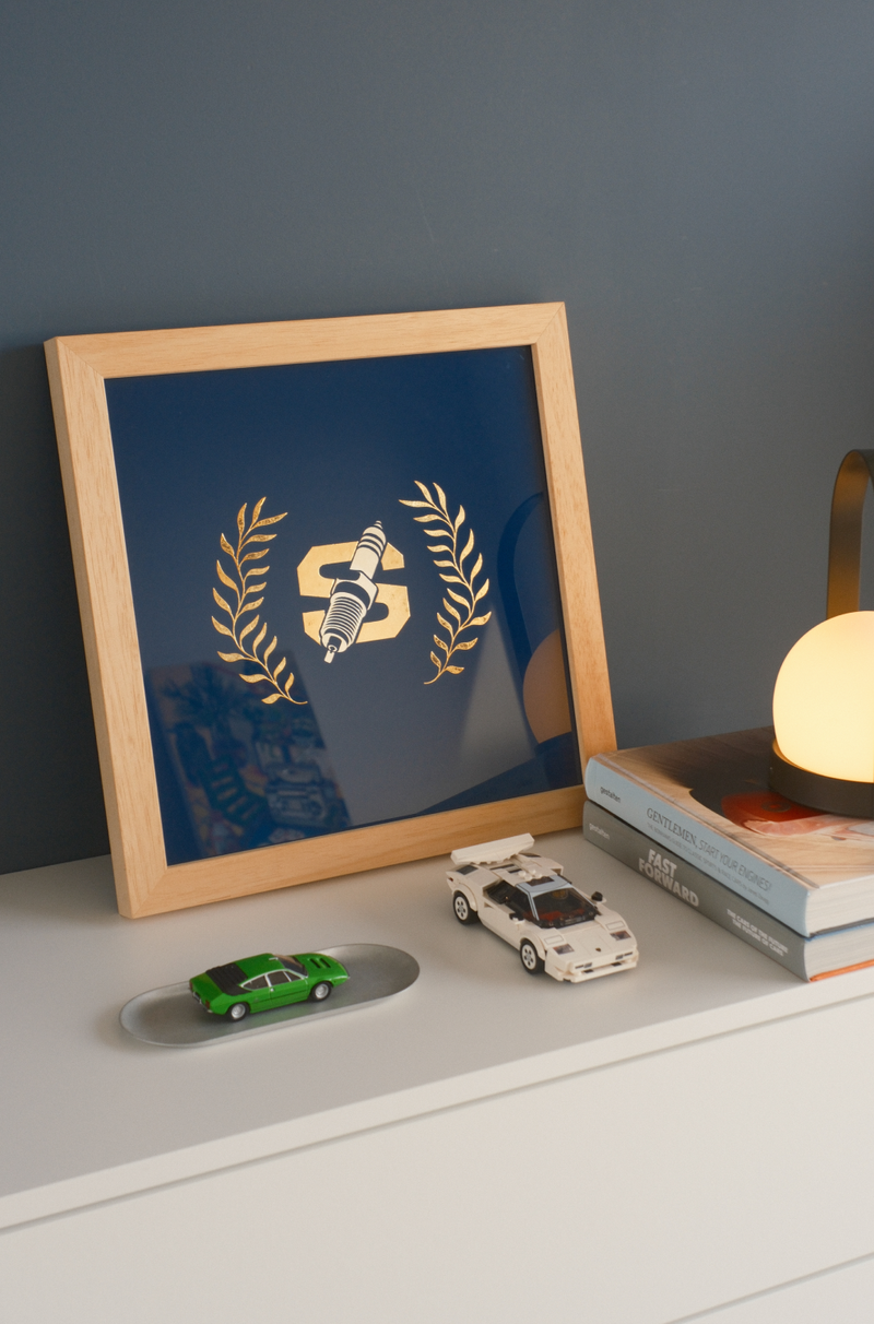 Stradalia × Maltatype Spark Monogram Gilded Artwork