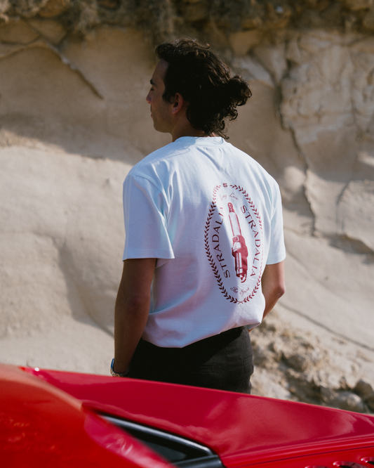 Halftone Spark Plug Aqua Tee