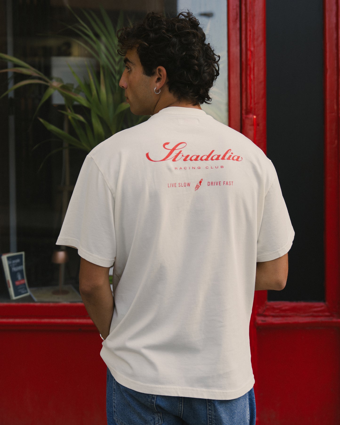 Live Slow. Drive Fast. Script Tee