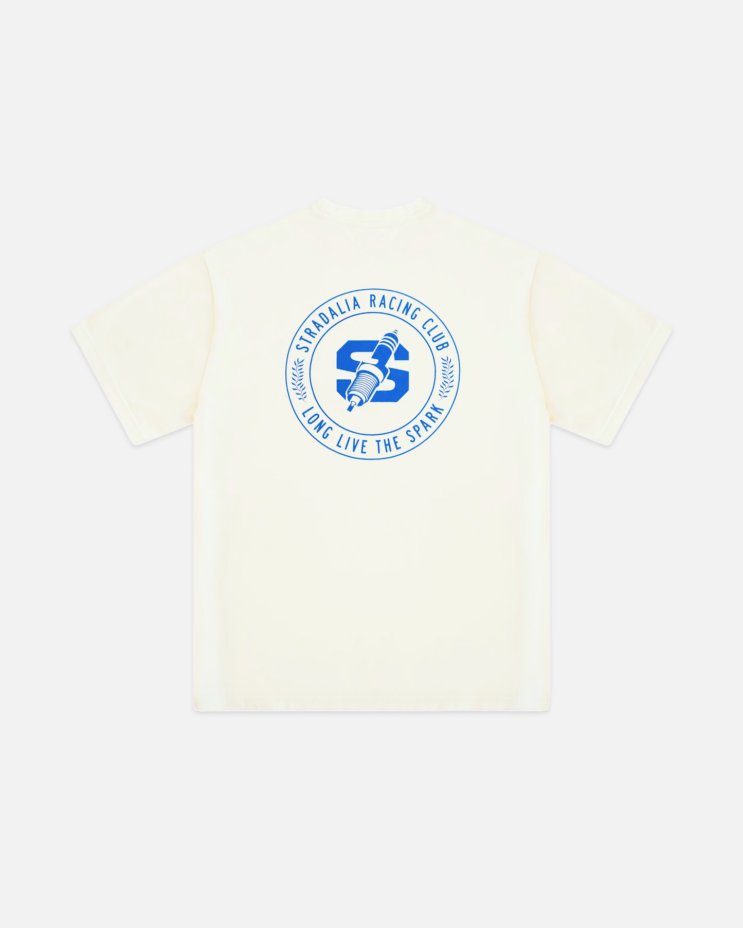 Spark Plug Monogram Ecru Tee
