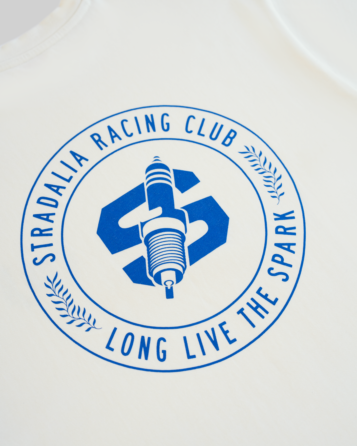 Spark Plug Monogram Ecru Tee