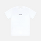 Script Logo White Embroidered Tee