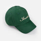 Script Green Hat